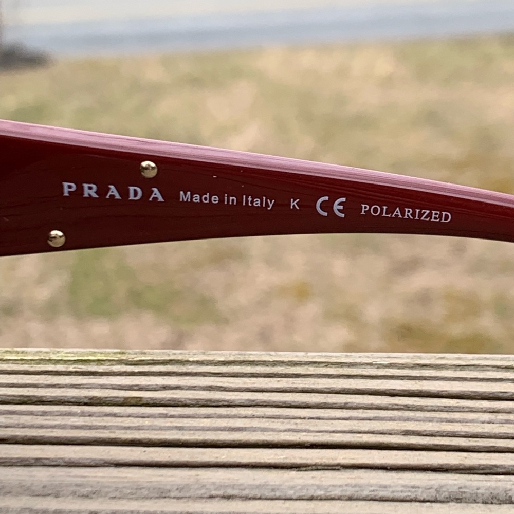PRADA Burgundy Ombré Polarized Sunglasses - Picture 7 of 7